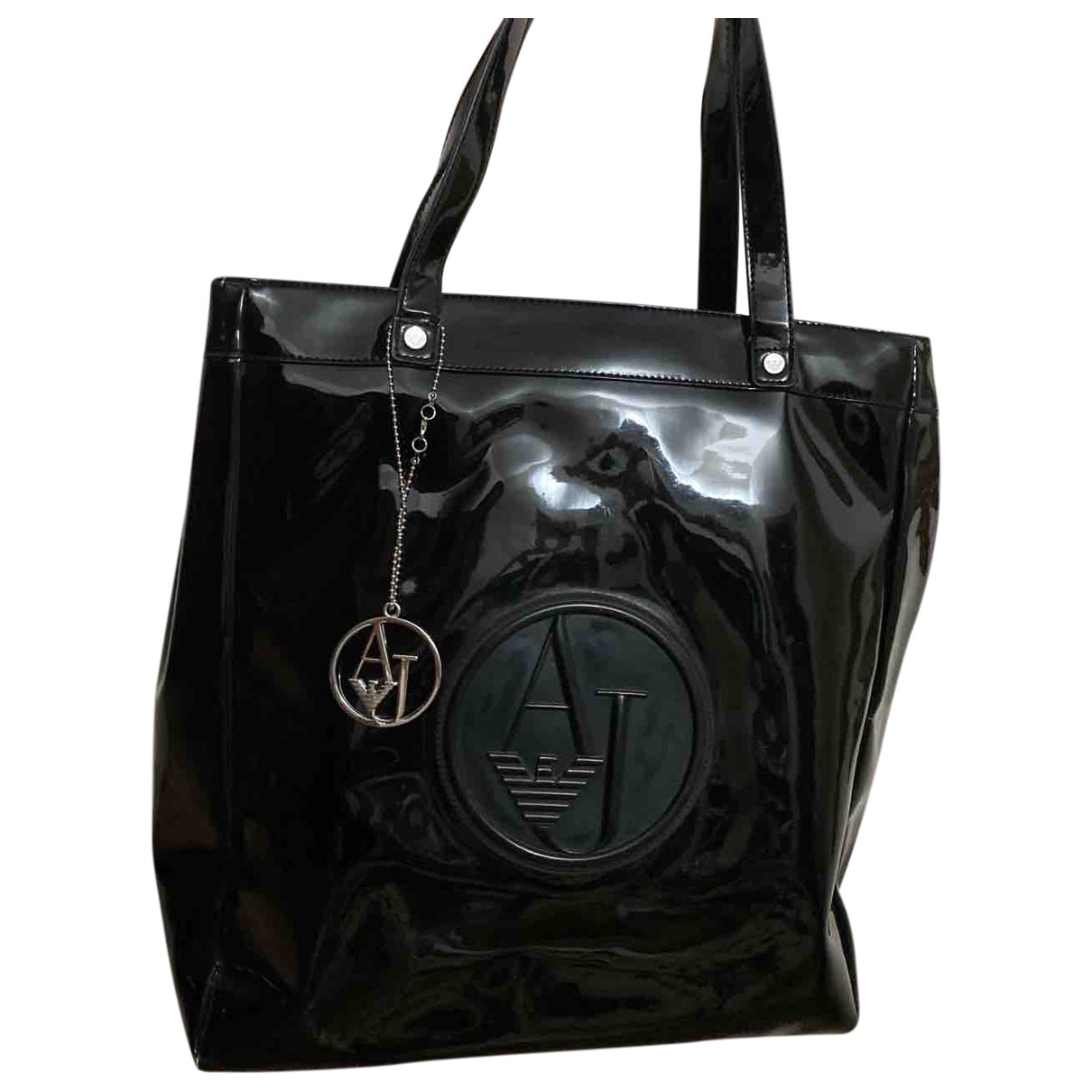 Patent leather handbag Armani Jeans 